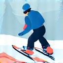 Ski and snowboard icon